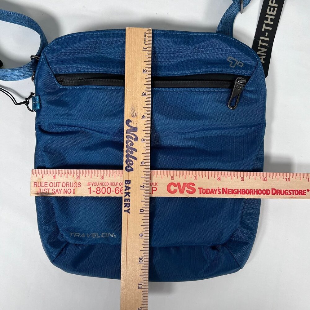 Travelon Blue Crossbody Bag - Picture 12 of 13
